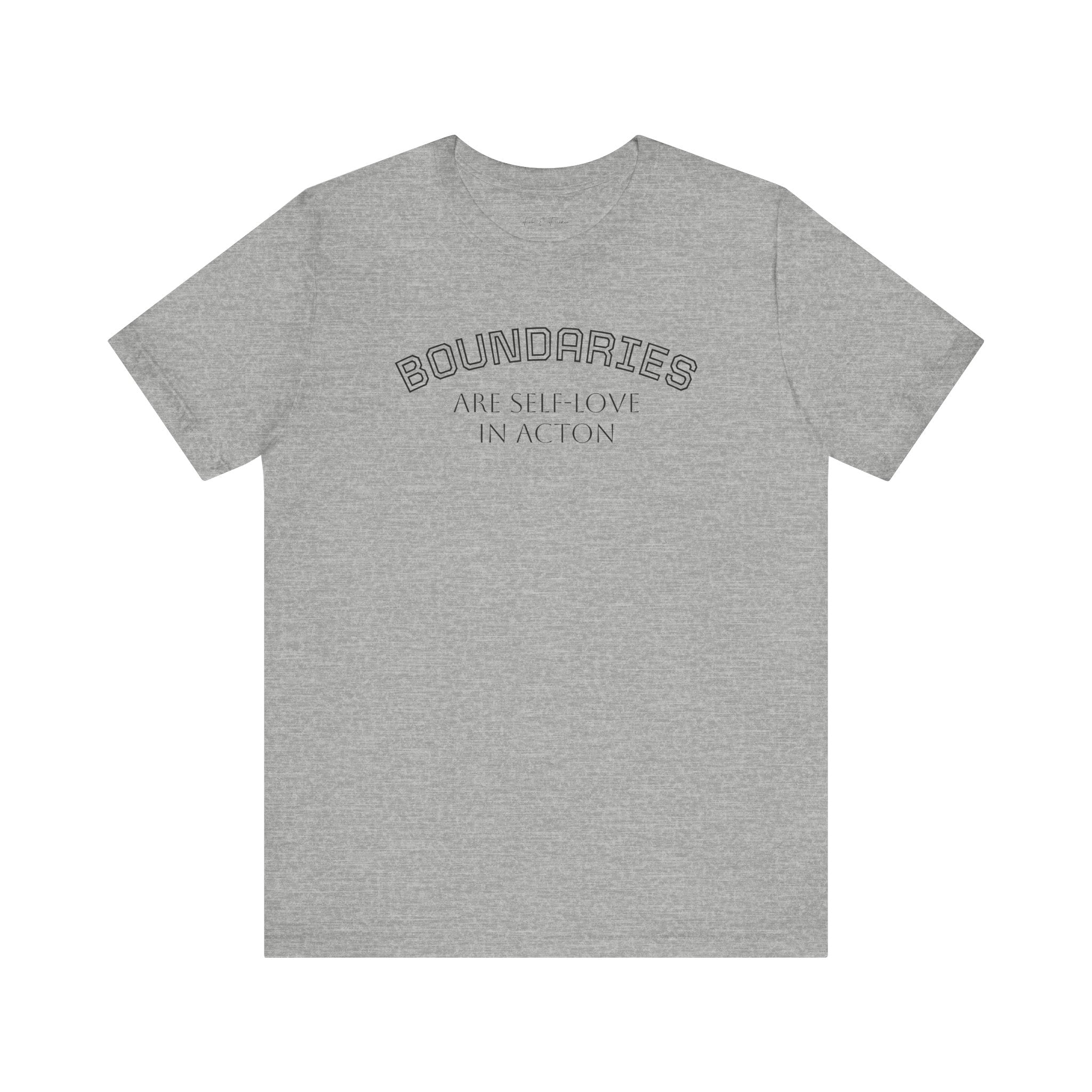 Self-Love Boundaries Tee, Unisex Jersey T-Shirt, Positive Affirmation Shirt, Conscious Living Apparel, Mindfulness Gift