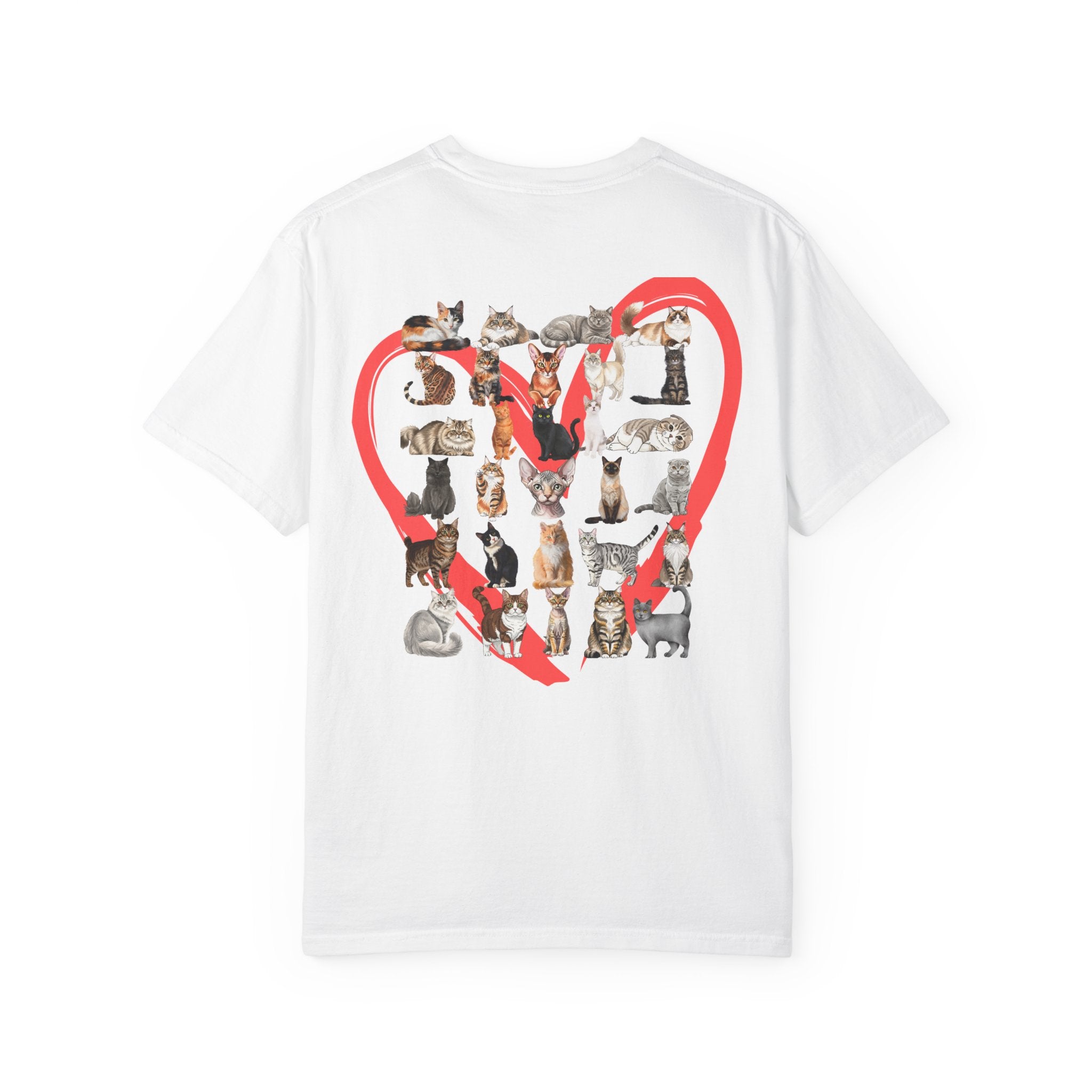 Love Cats Heart Collage T-Shirt — Cute Cat Lover Tee